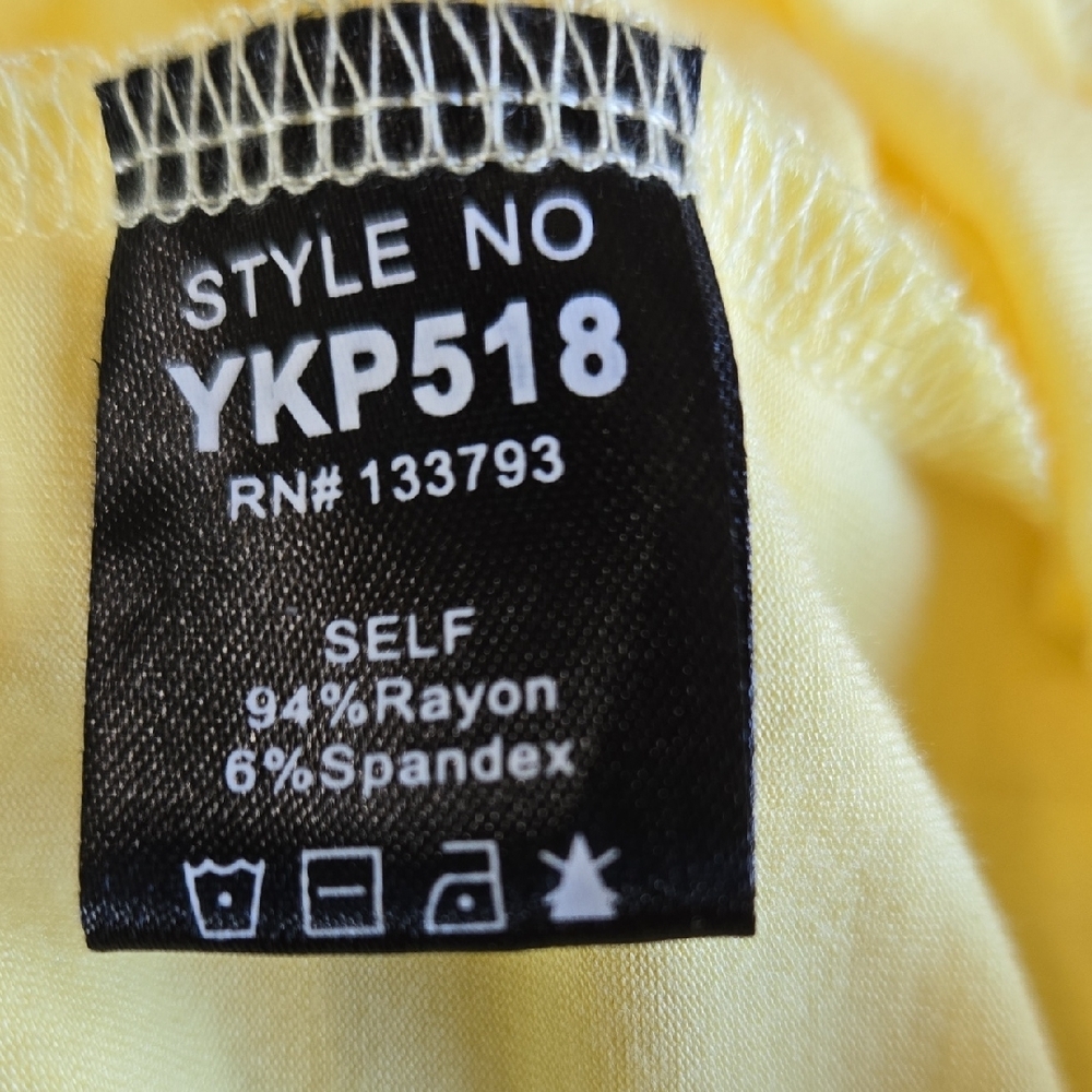POL Soft Baby Yellow Bodysuit Sz Lg Snap Closure Stretch Full Booty Crew Neck - Picture 11 of 12